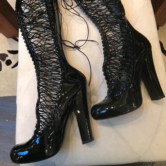 Louis Vuitton 21 Runway Fetish Boots 